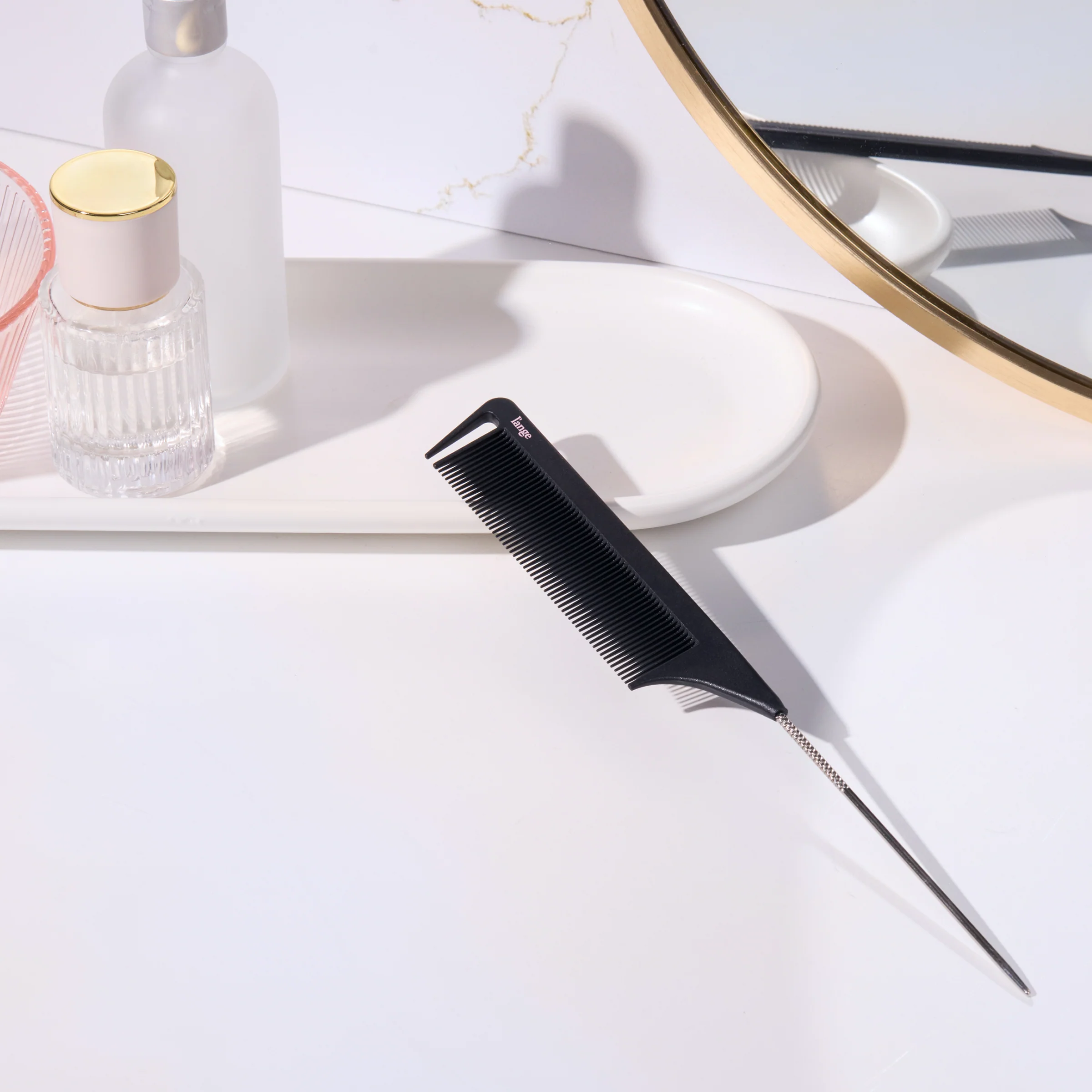 Carbon Fiber Comb Teasing Metal Pin Tail - Image 3