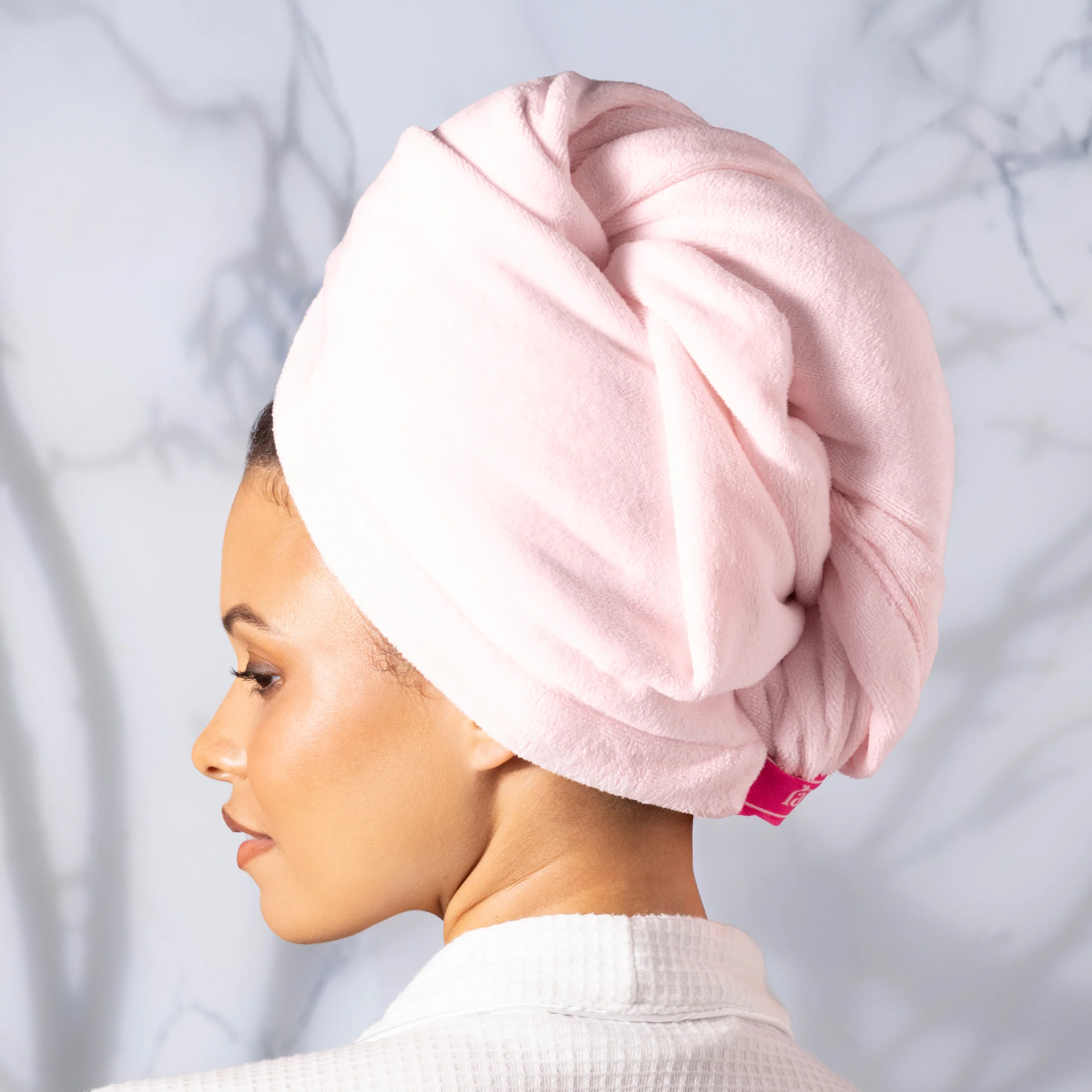 Hair Wrap Towel Medium Lightweight Microfiber 2-Pack - Image 10