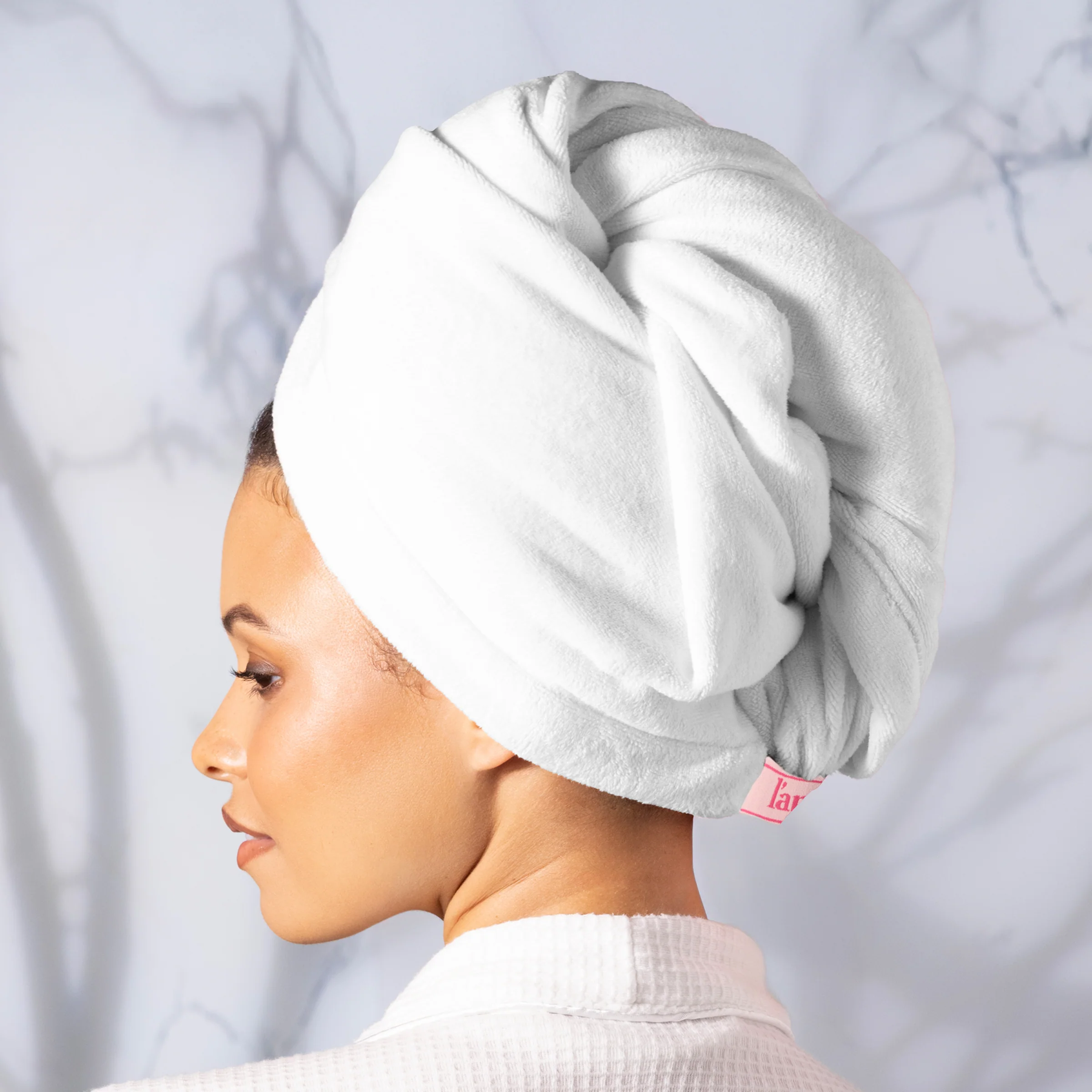 Hair Wrap Towel Medium Lightweight Microfiber 2-Pack - Image 12