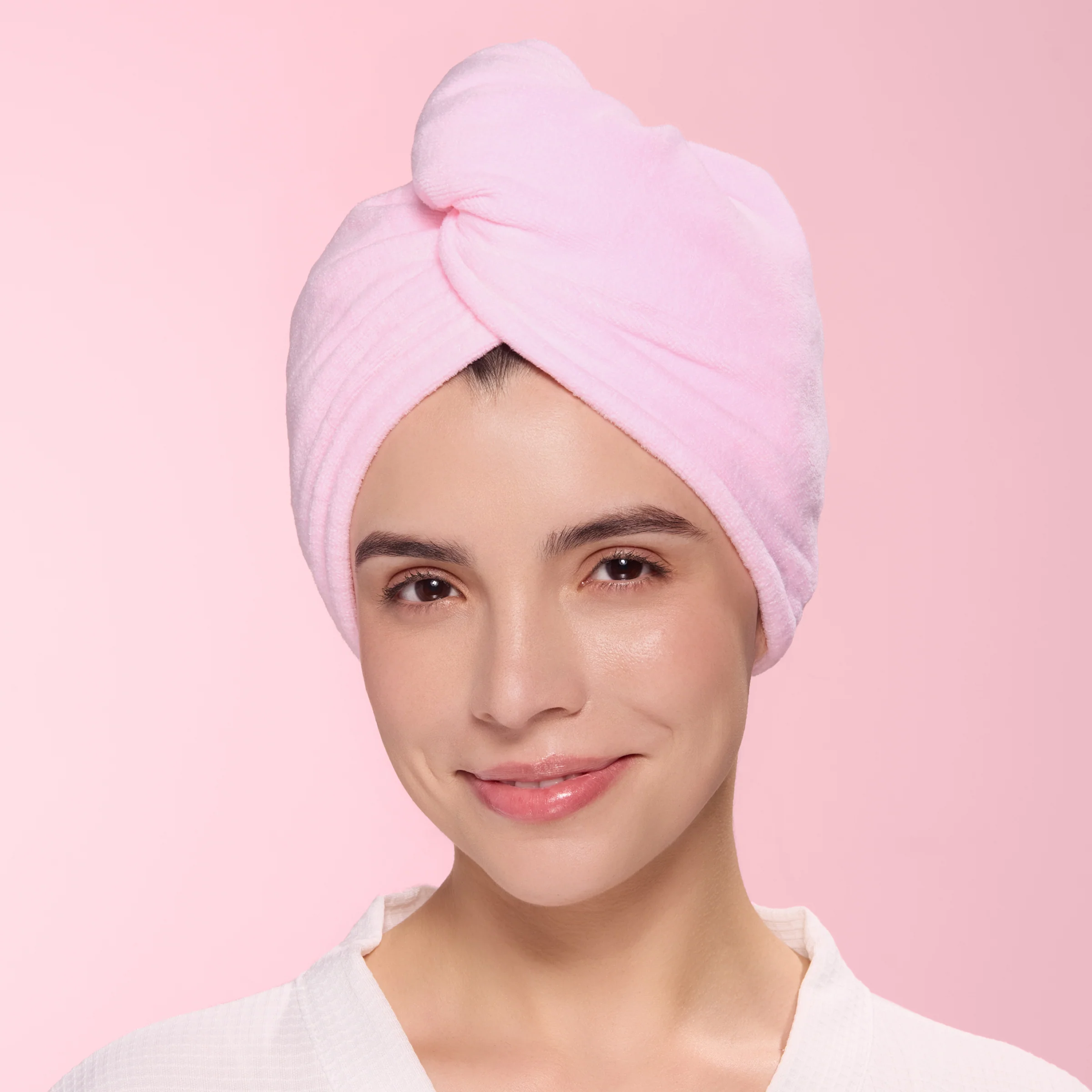 Hair Wrap Towel Medium Lightweight Microfiber 2-Pack - Image 4