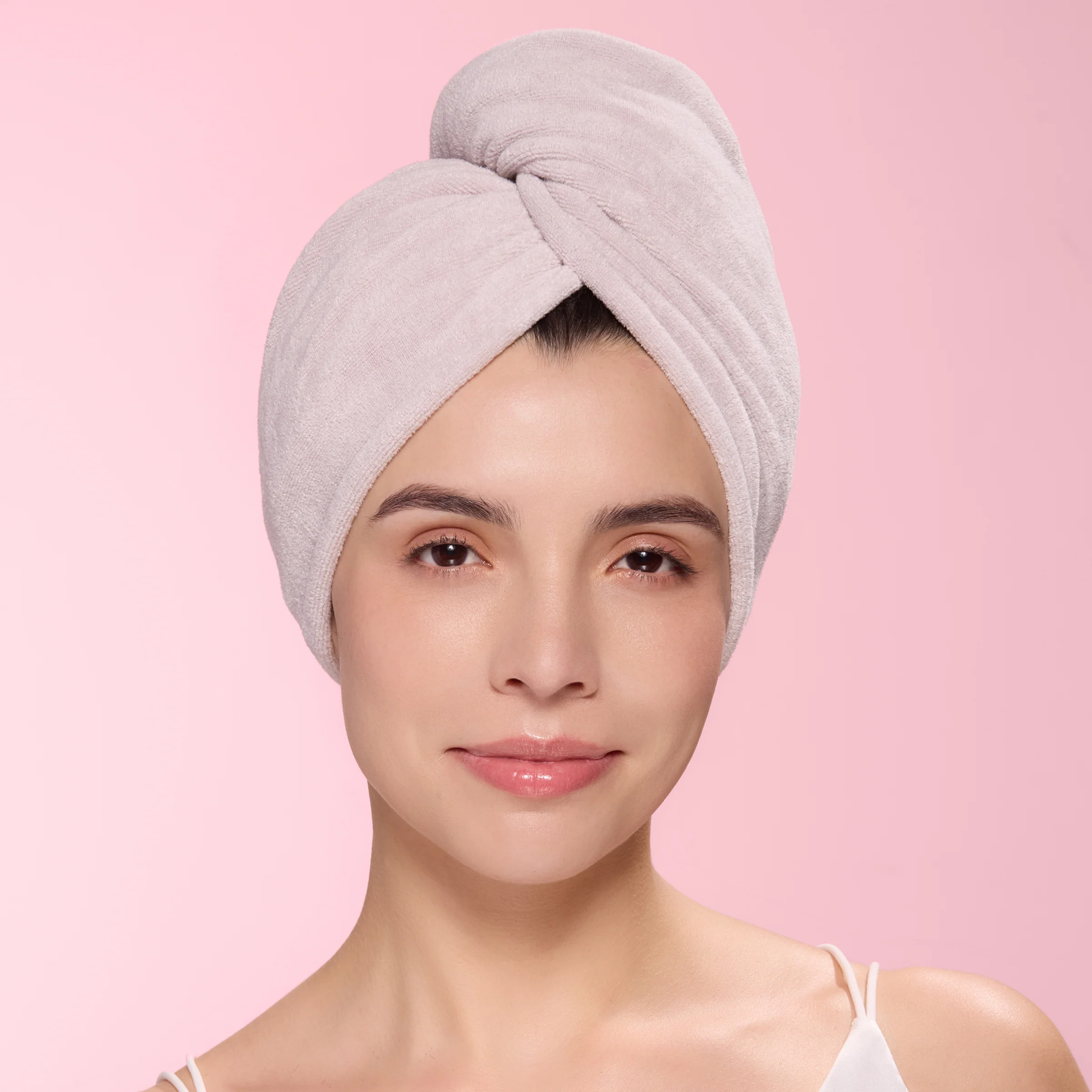 Hair Wrap Towel Medium Lightweight Microfiber 2-Pack - Image 6