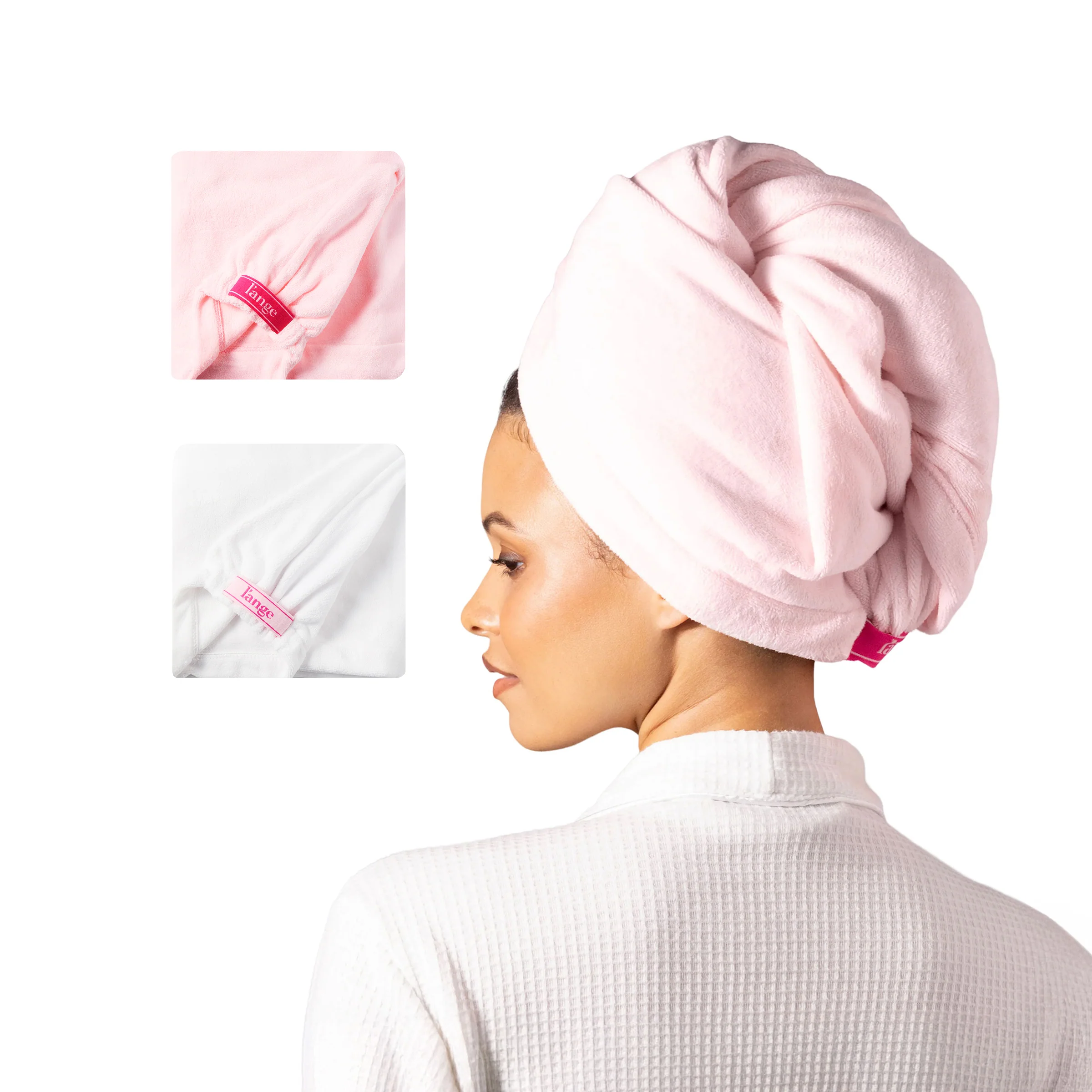 Hair Wrap Towel Medium Lightweight Microfiber 2-Pack - Image 7