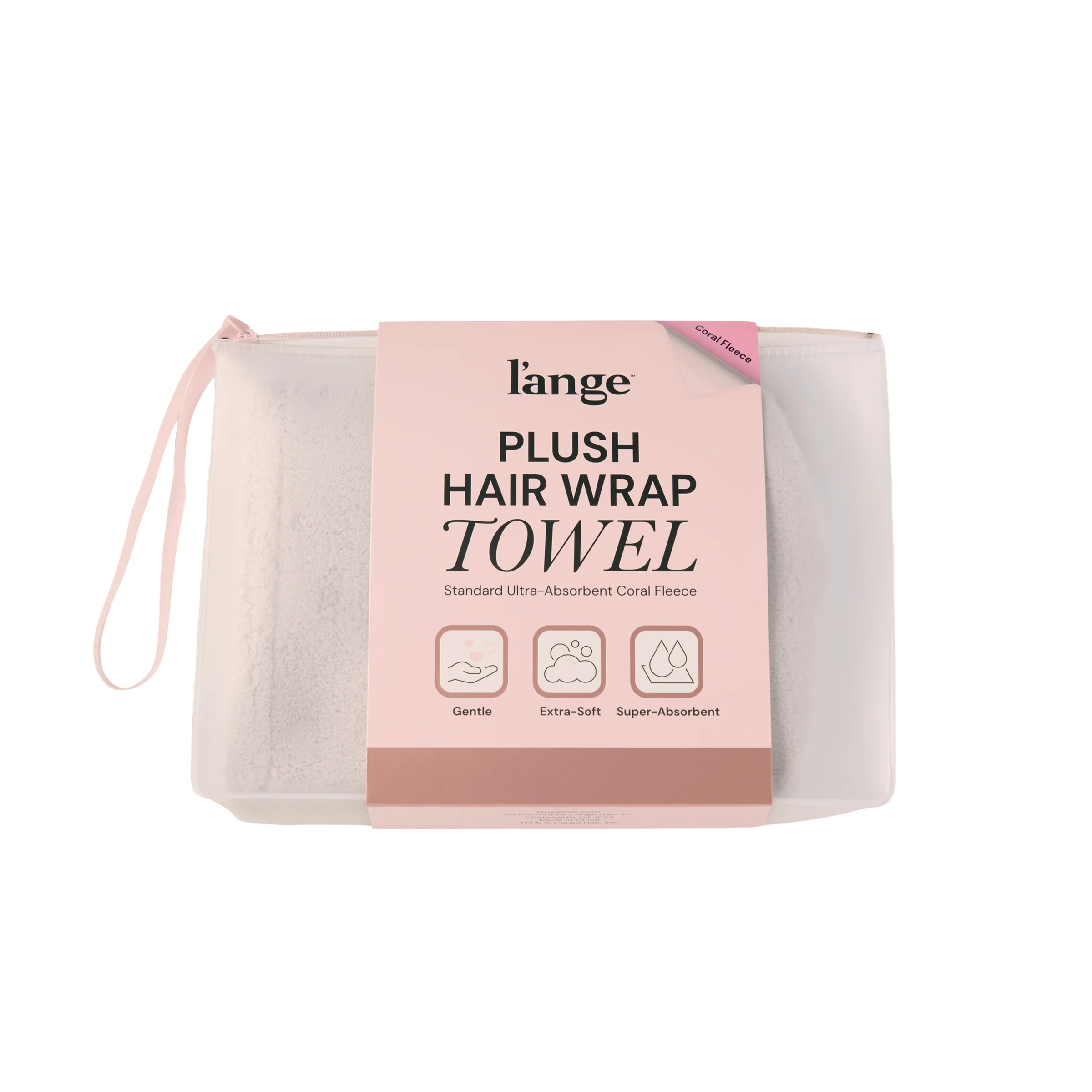 Plush Hair Wrap Towel Medium Ultra-Absorbent Coral Fleece - Image 10
