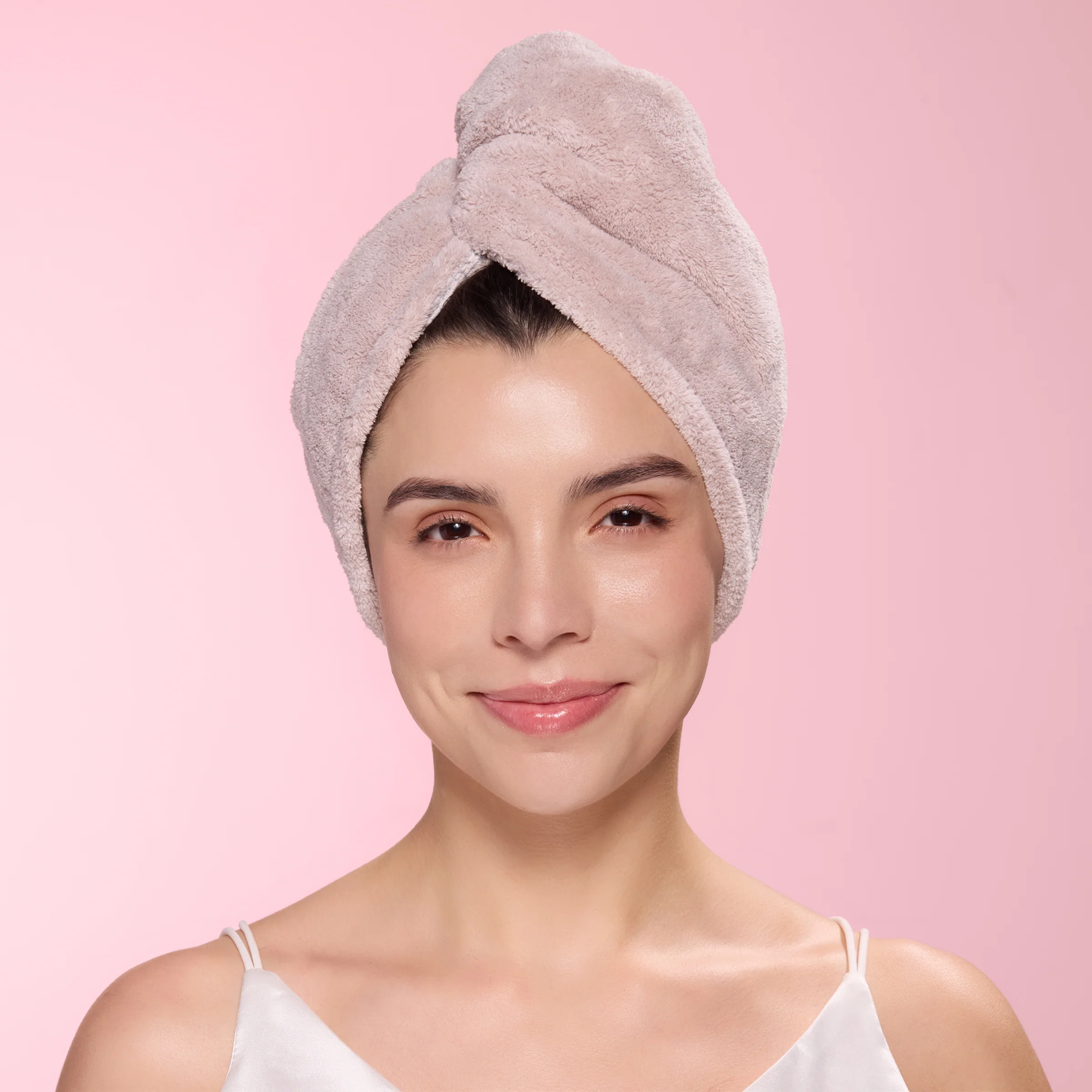 Plush Hair Wrap Towel Medium Ultra-Absorbent Coral Fleece - Image 12