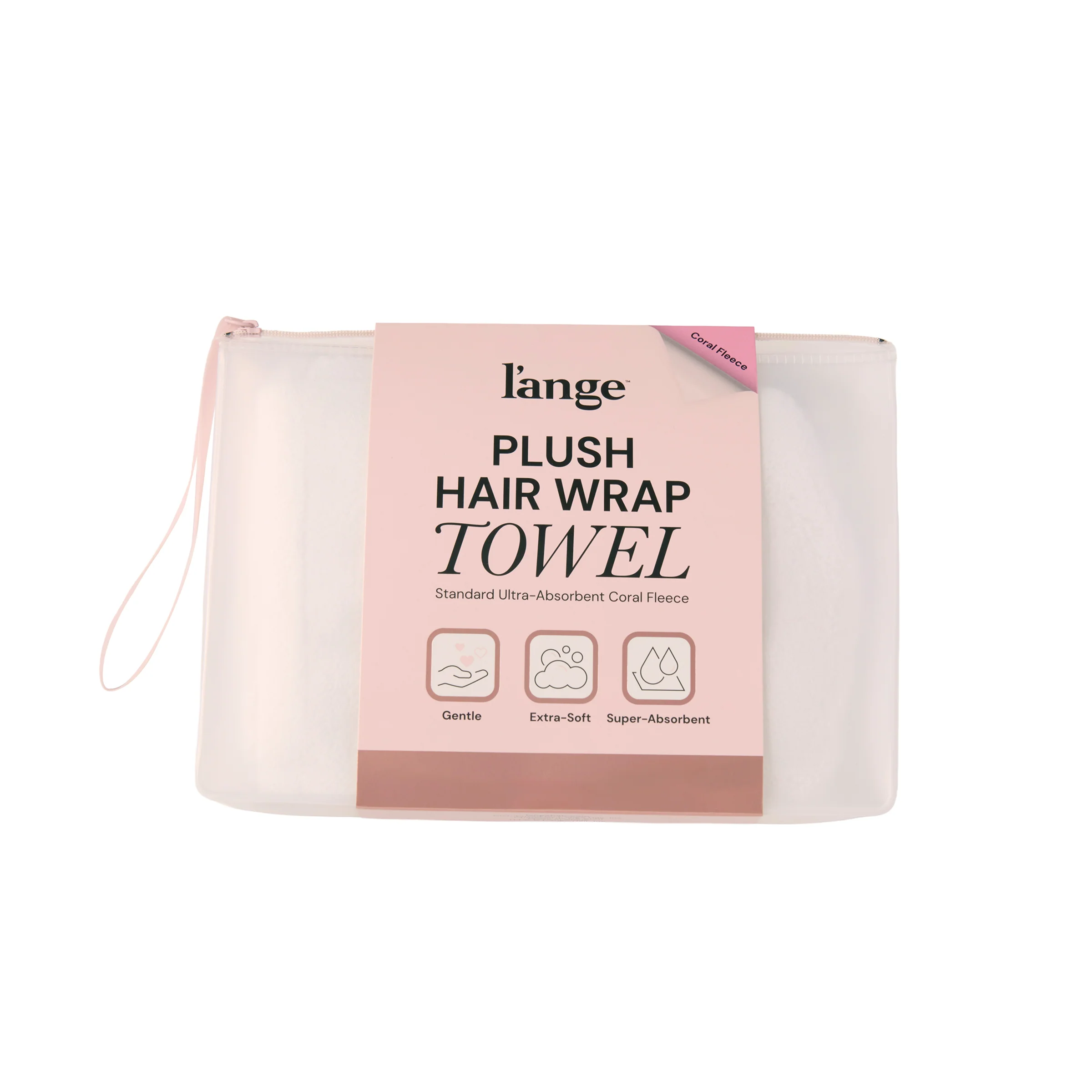 Plush Hair Wrap Towel Medium Ultra-Absorbent Coral Fleece - Image 6