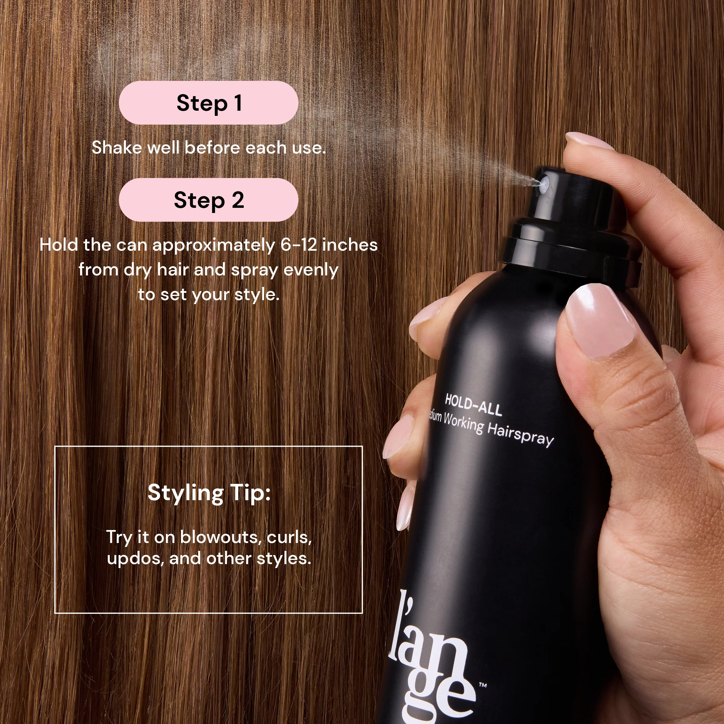 Hold-All Medium Working Hairspray - Image 14