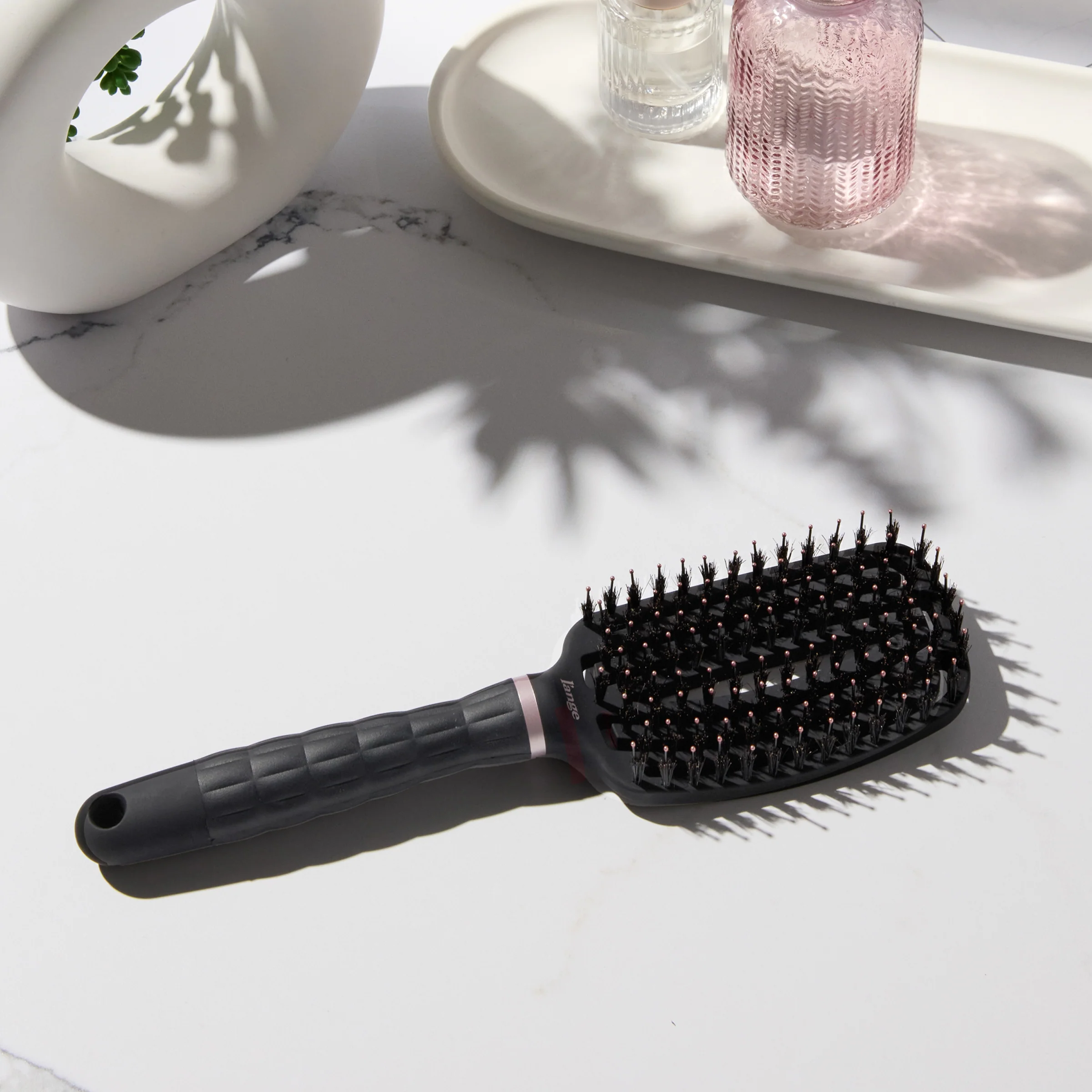 Vented Paddle Brush - Nylon Bristles with Boar - Image 8