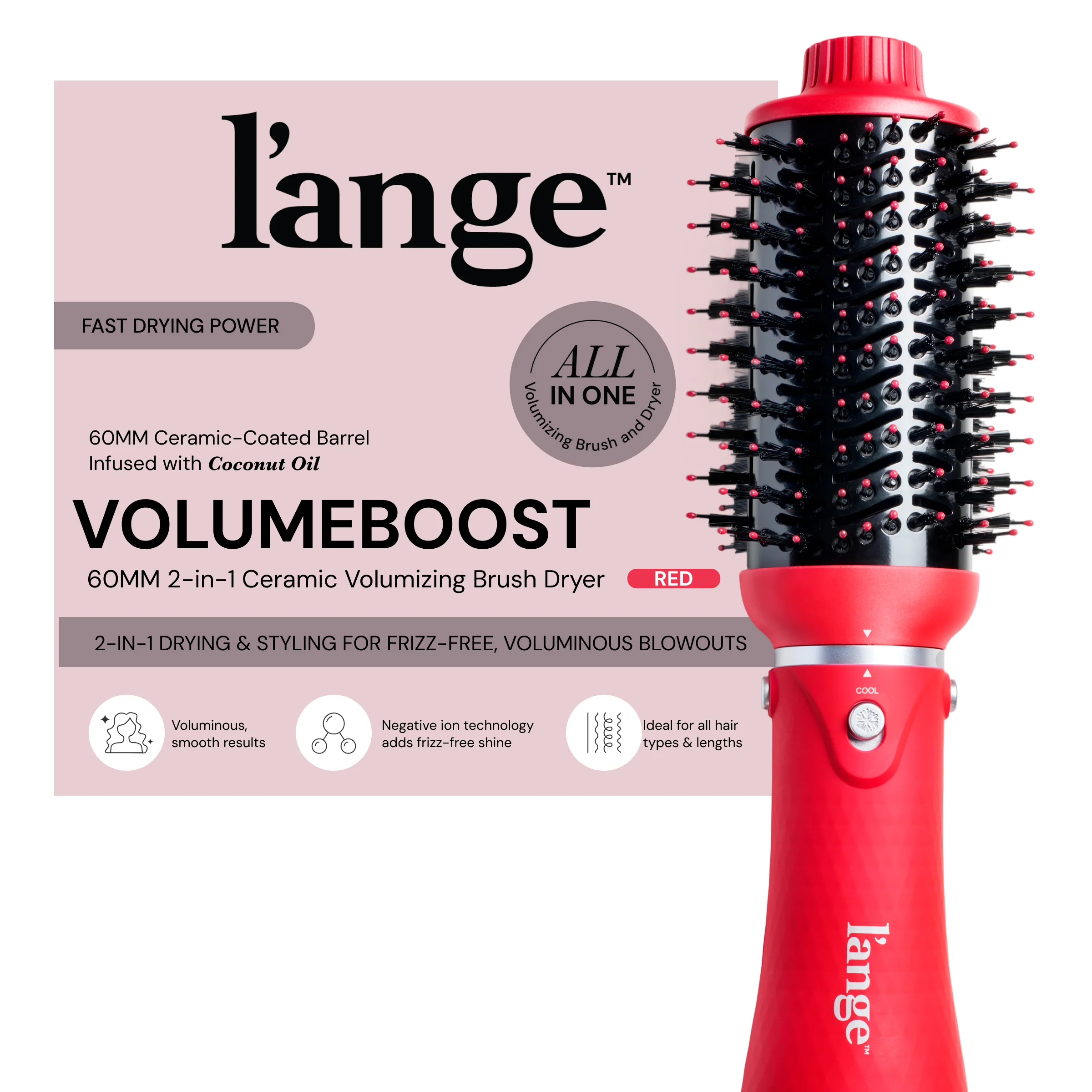 VolumeBoost 60mm 2-in-1 Ceramic Volumizing Brush Dryer - Image 11