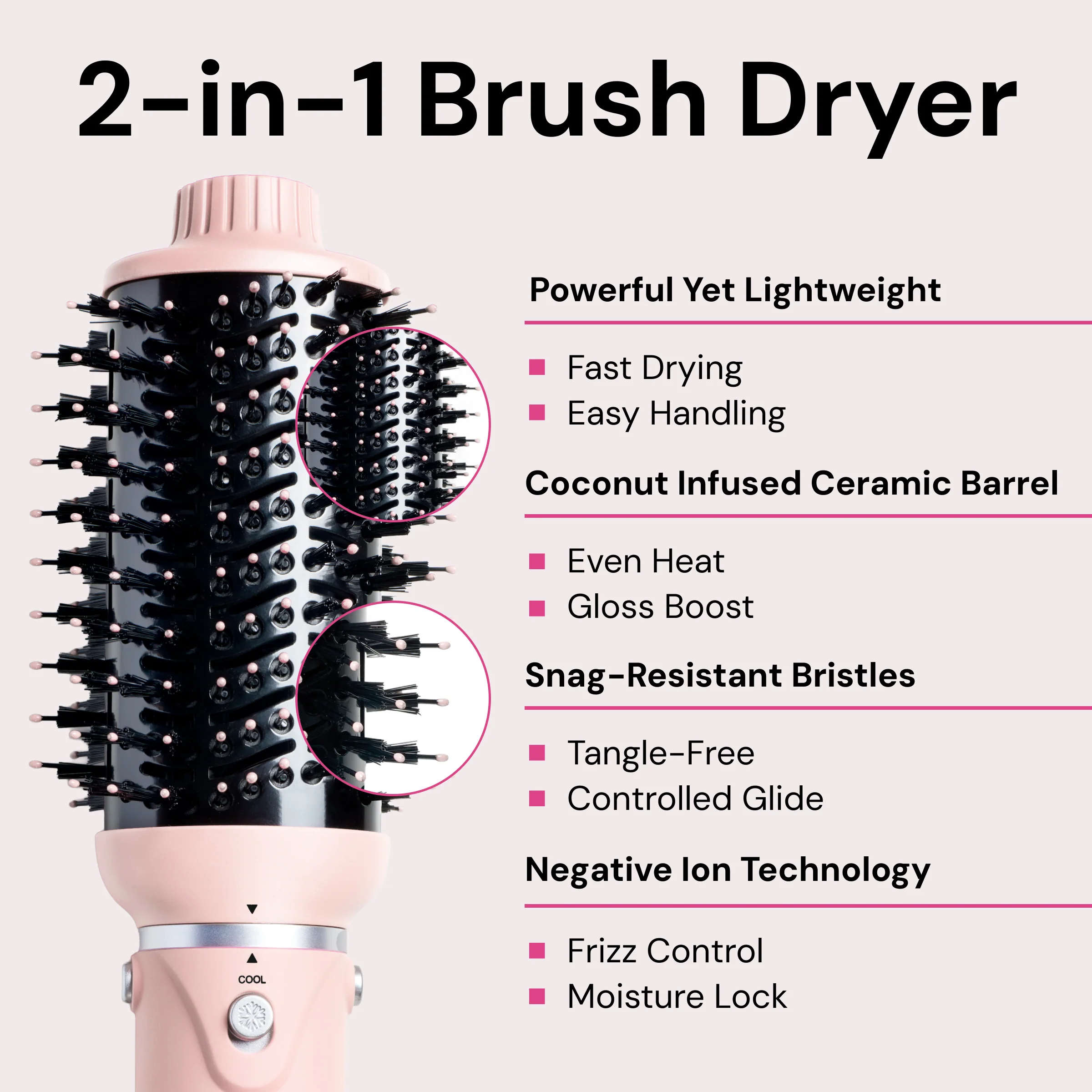 VolumeBoost 60mm 2-in-1 Ceramic Volumizing Brush Dryer - Image 4